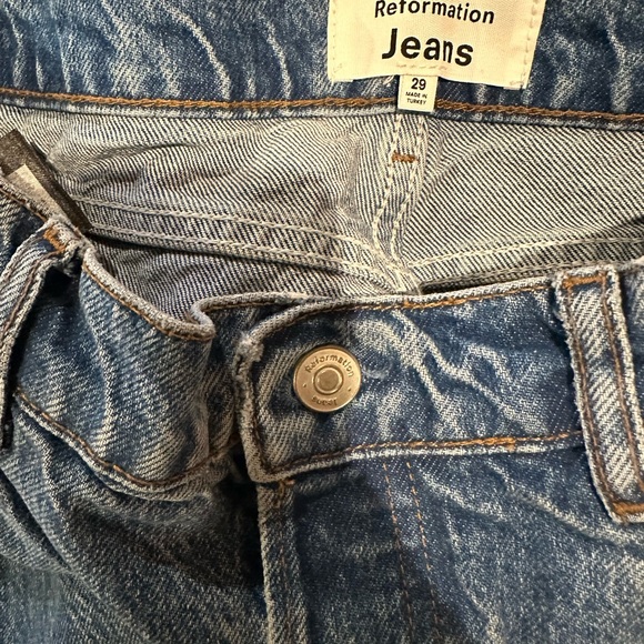 Reformation Cynthia High Rise Straight Jeans - Picture 3 of 4